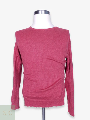 Suéter Cuello Redondo de Algodón Harbor J.Crew Rosado Talla SM