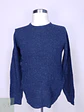 Suéter Texturizado Cuello Redondo Azul Jaspeado Alcott Talla SM - Miniatura 2