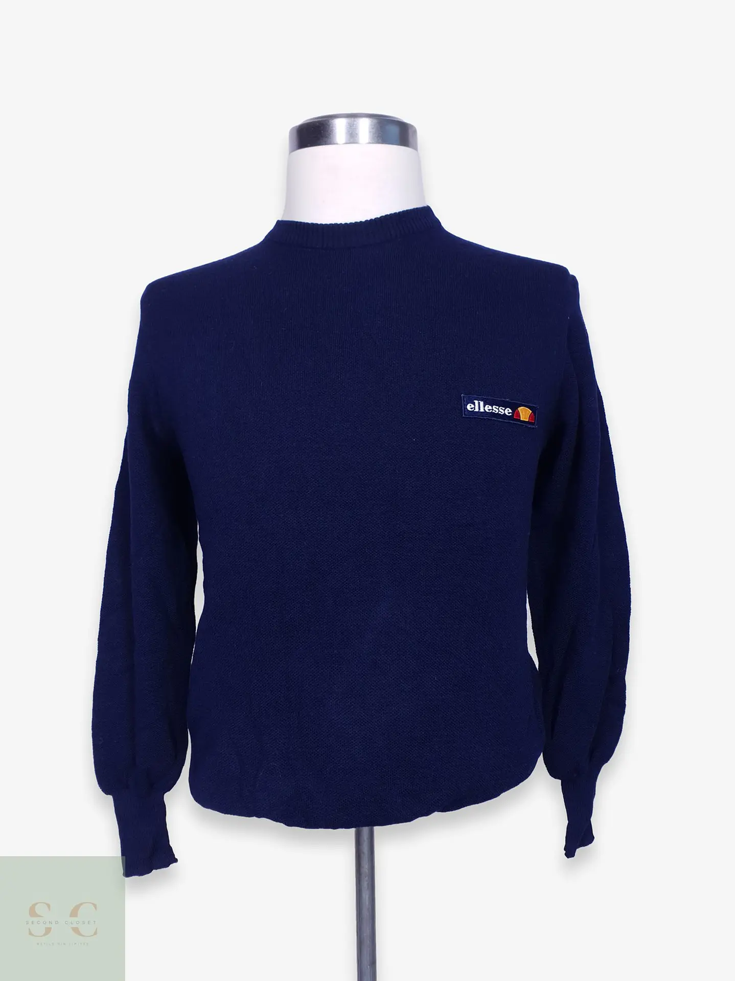 Suéter de Pura Lana Virgen Cuello Redondo Ellesse Made in Italy Talla SM 1