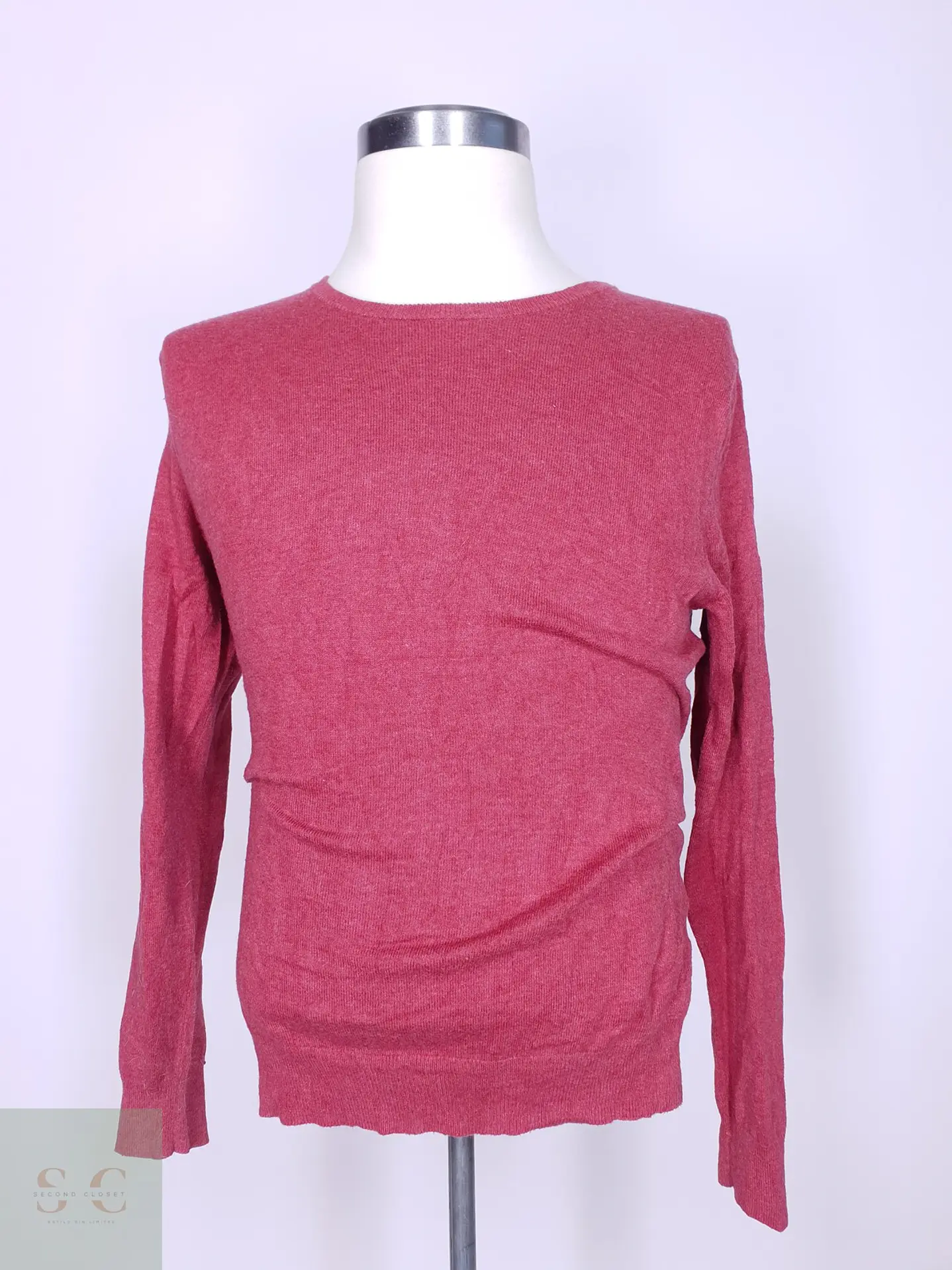 Suéter Cuello Redondo de Algodón Harbor J.Crew Rosado Talla SM 2