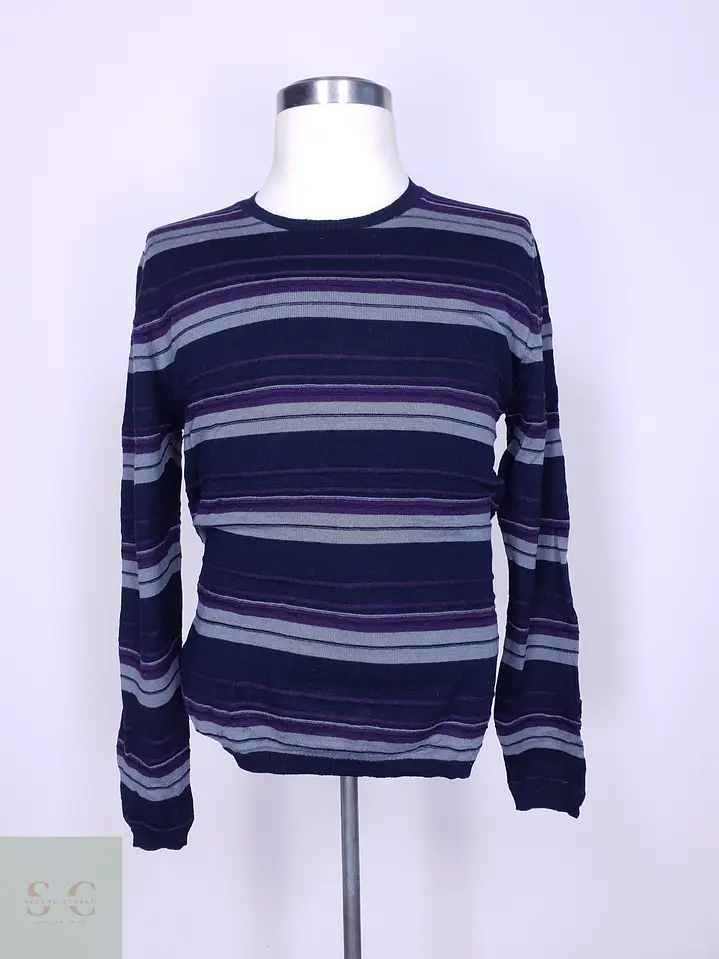 Suéter a Rayas en Pura Lana ETRO Milano Made in Italy Talla ML 2
