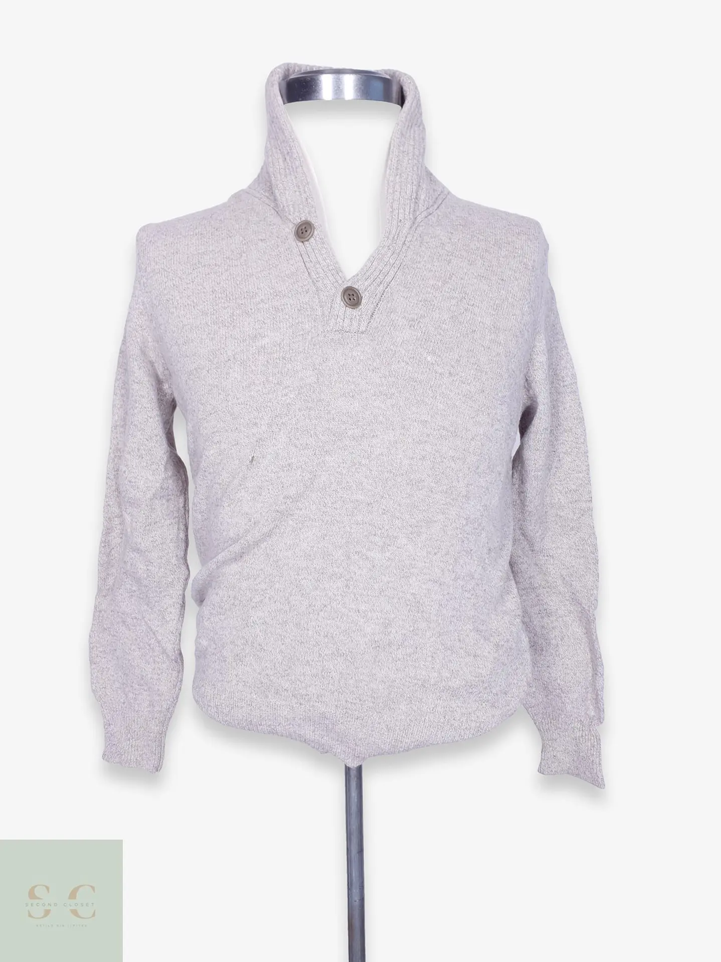 Suéter de Lana de Cordero con Cuello Chal J.Crew Talla SM 1