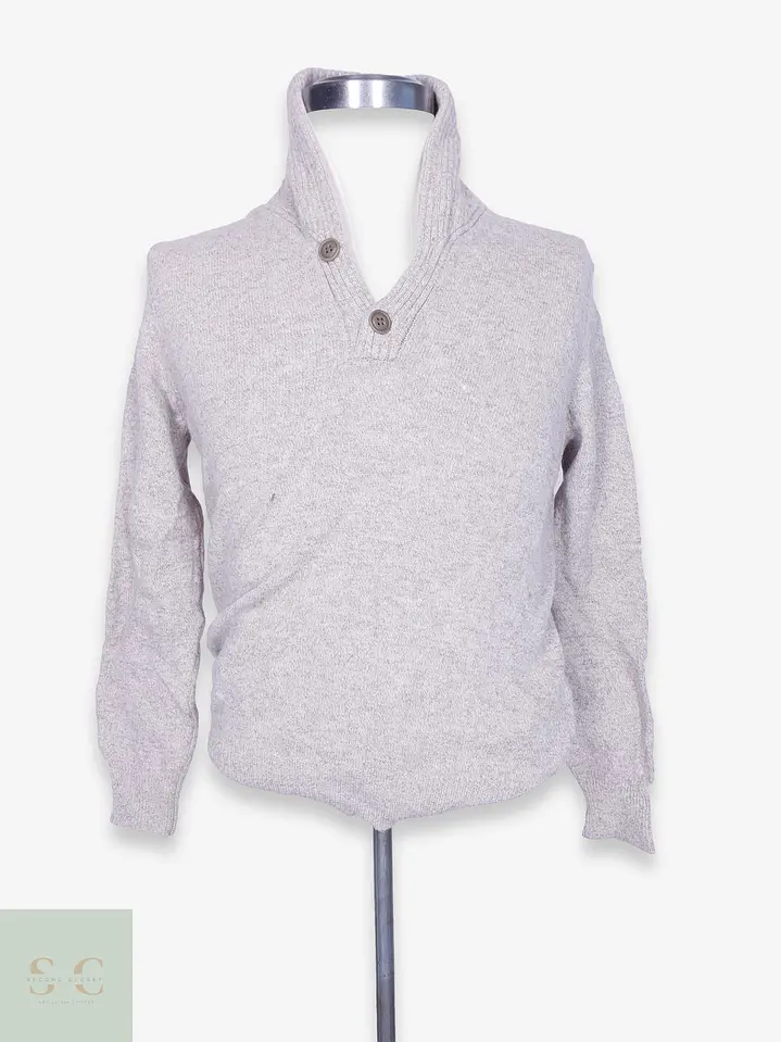 Suéter de Lana de Cordero con Cuello Chal J.Crew Talla SM 1