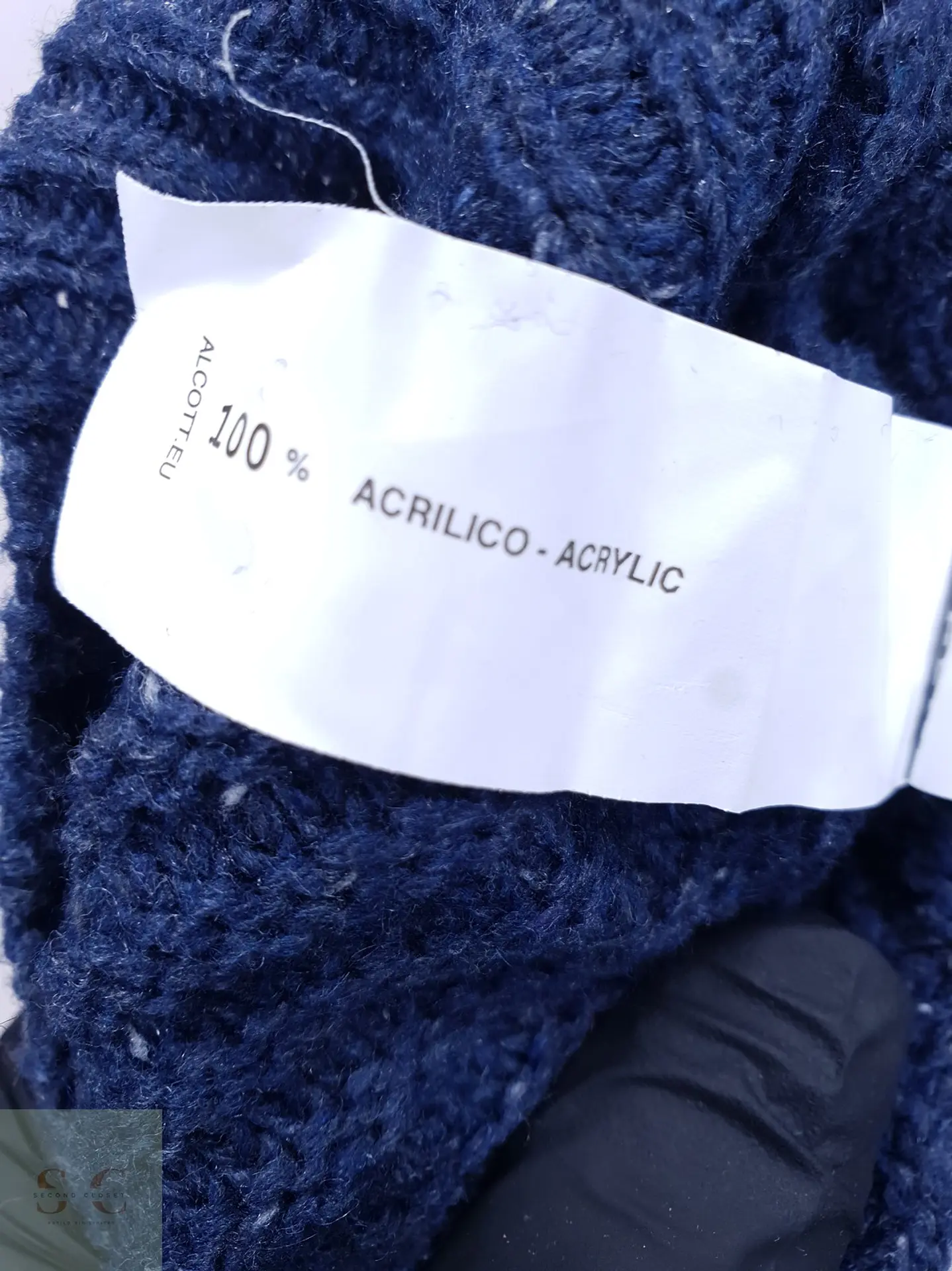 Suéter Texturizado Cuello Redondo Azul Jaspeado Alcott Talla SM 4