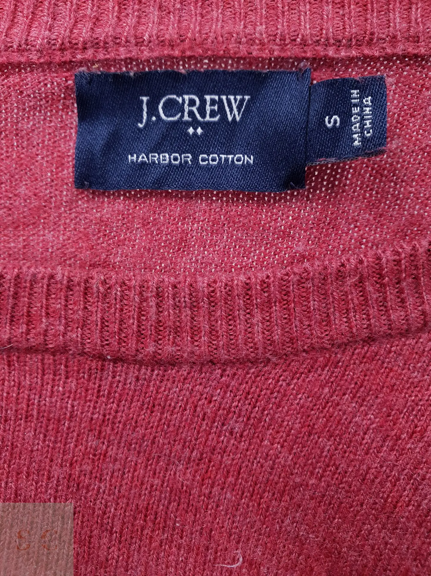 Suéter Cuello Redondo de Algodón Harbor J.Crew Rosado Talla SM 3