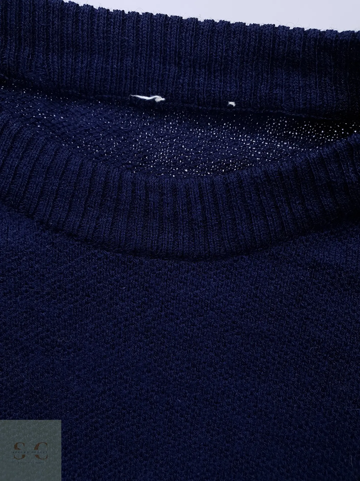Suéter de Pura Lana Virgen Cuello Redondo Ellesse Made in Italy Talla SM 3