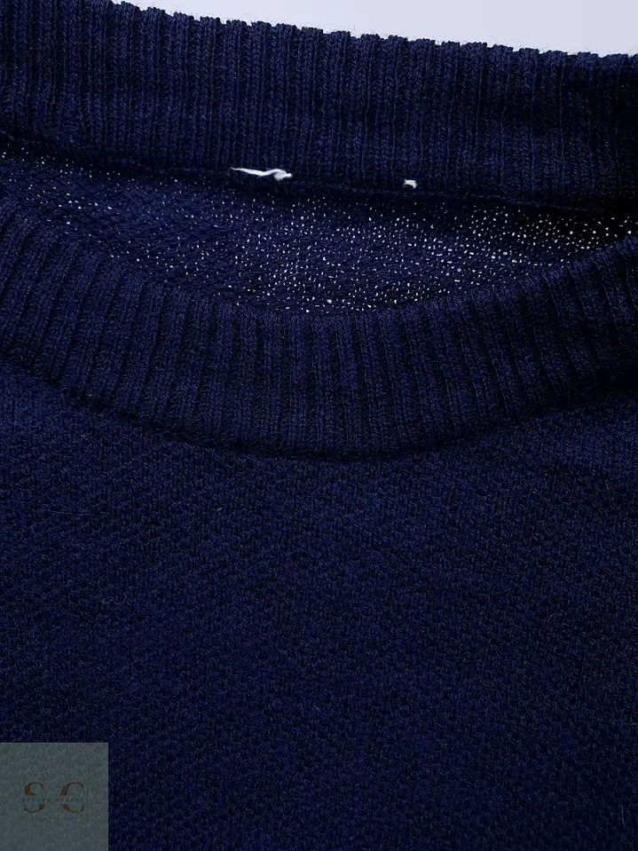 Suéter de Pura Lana Virgen Cuello Redondo Ellesse Made in Italy Talla SM 3