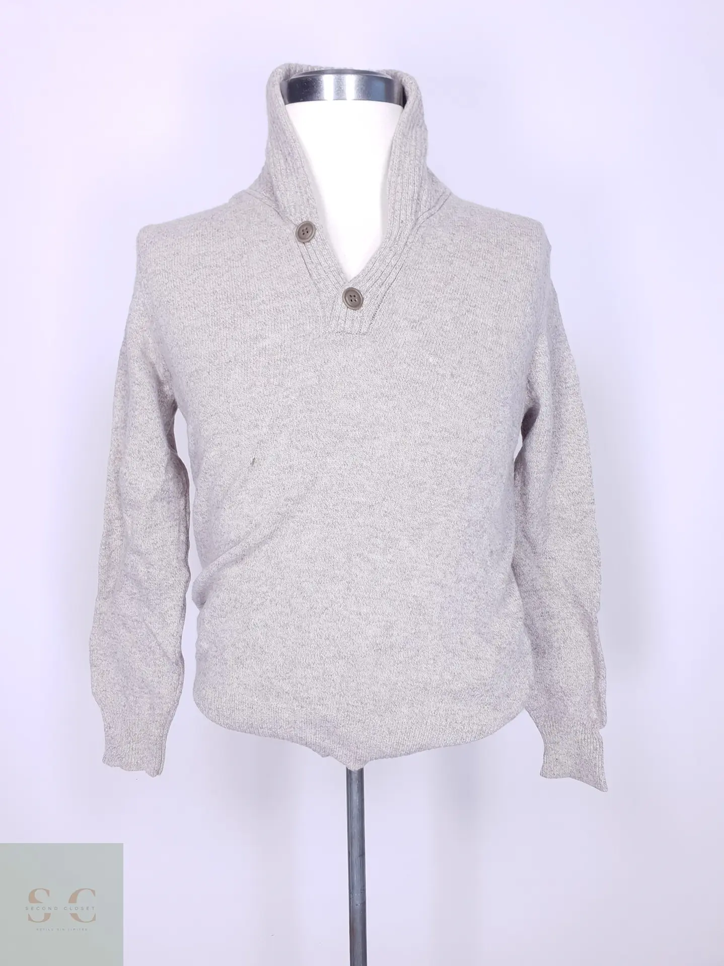 Suéter de Lana de Cordero con Cuello Chal J.Crew Talla SM 2