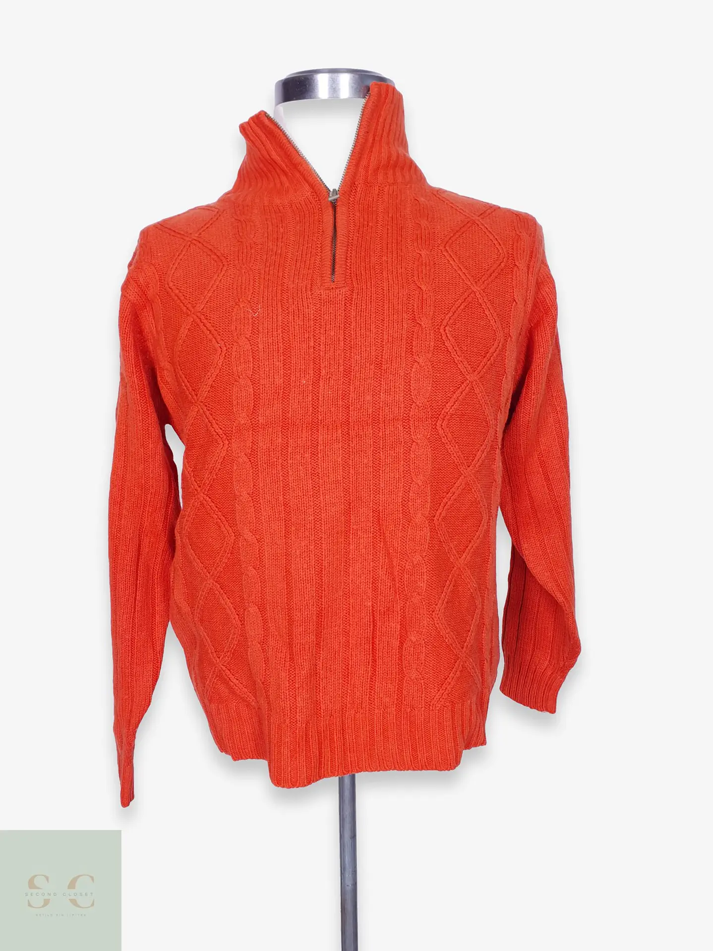 Suéter de Lana con Medio Cierre Samar Classic & Outdoor Talla ML 1