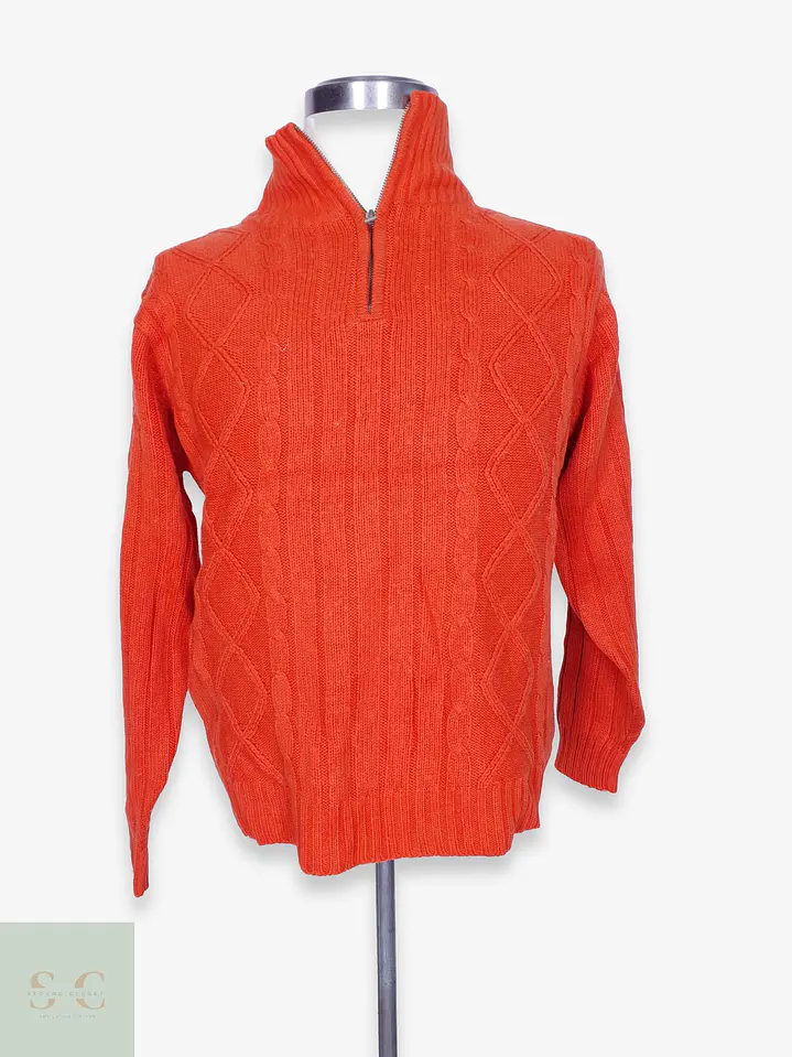 Suéter de Lana con Medio Cierre Samar Classic & Outdoor Talla ML 1