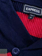Suéter a Rayas en Algodón Punto Acanalado Cuello Chal Express Talla SM - Miniatura 3