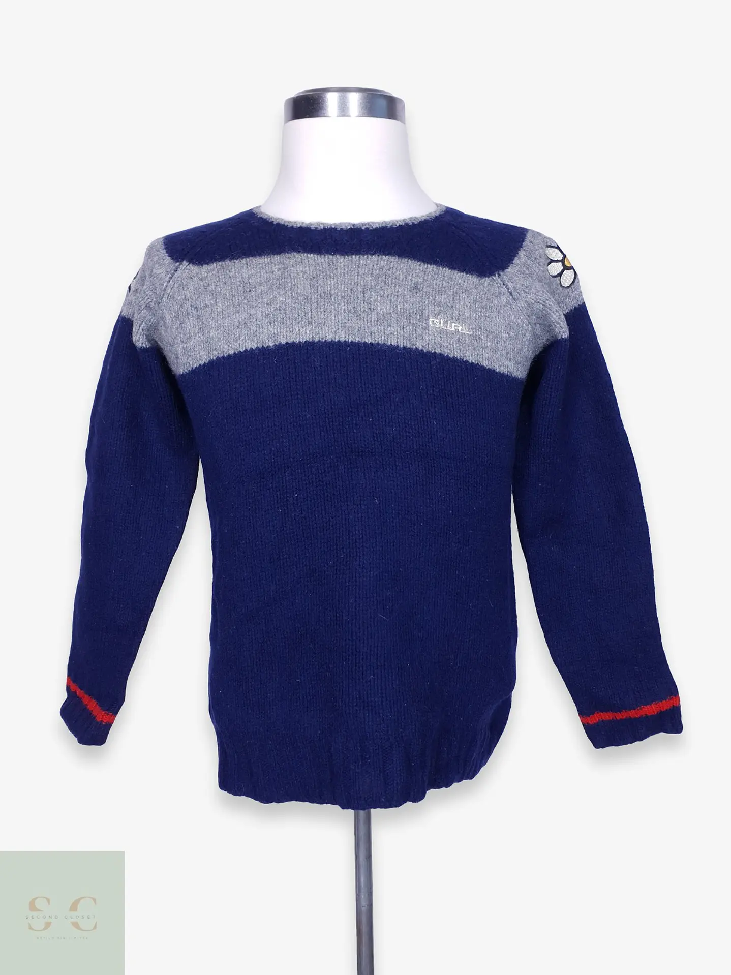 Suéter de Lana Shetland Cuello Redondo Guru Italia Talla S 1