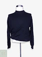 Suéter Mock Neck de Lana Merino Navigare Negro Talla LXL - Miniatura 1