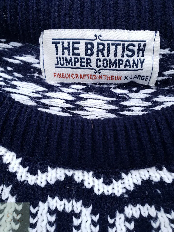 Suéter Estilo Nórdico Fair Isle The British Jumper Company Talla ML 3