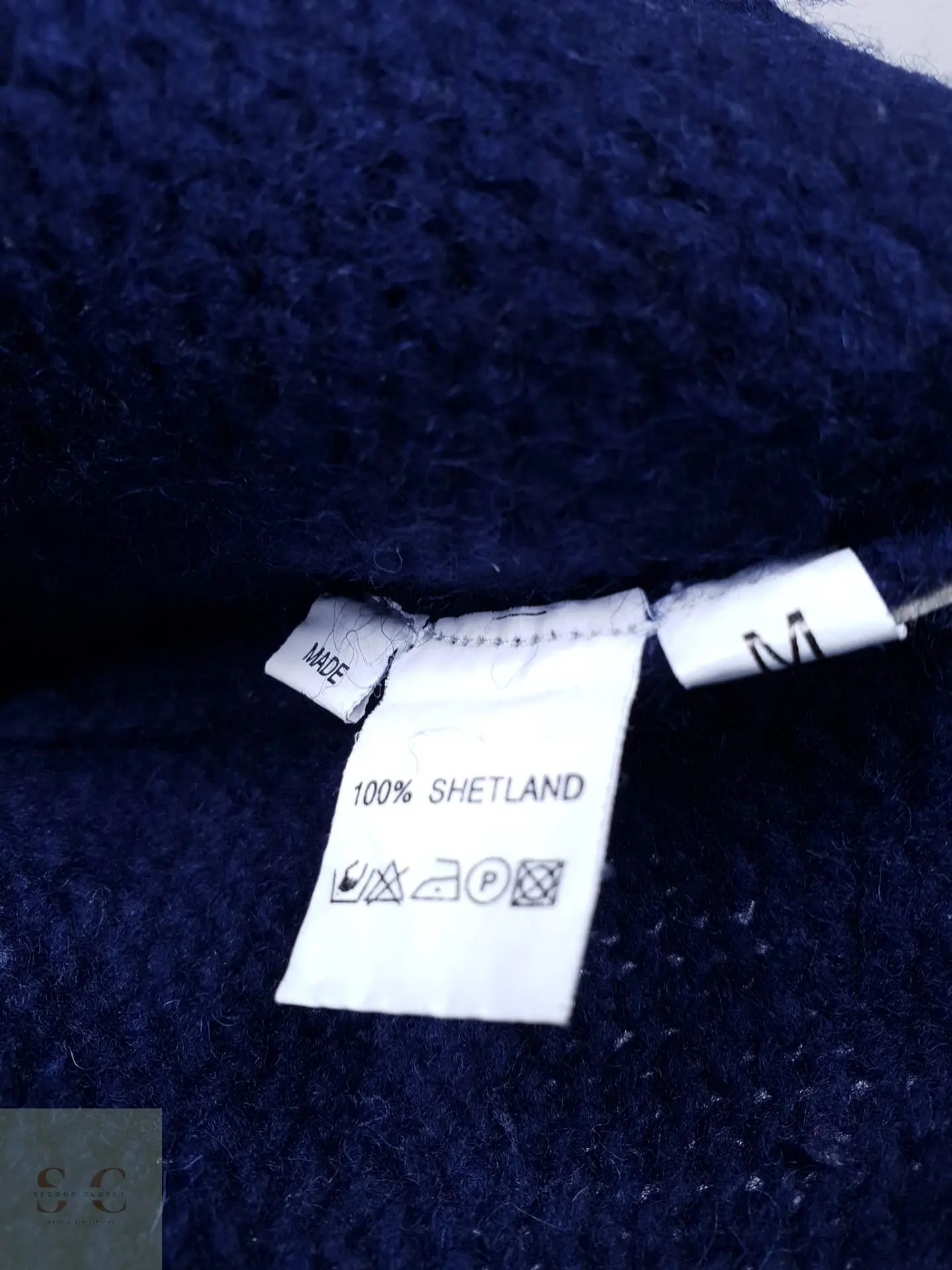 Suéter de Lana Shetland Cuello Redondo Guru Italia Talla S 4