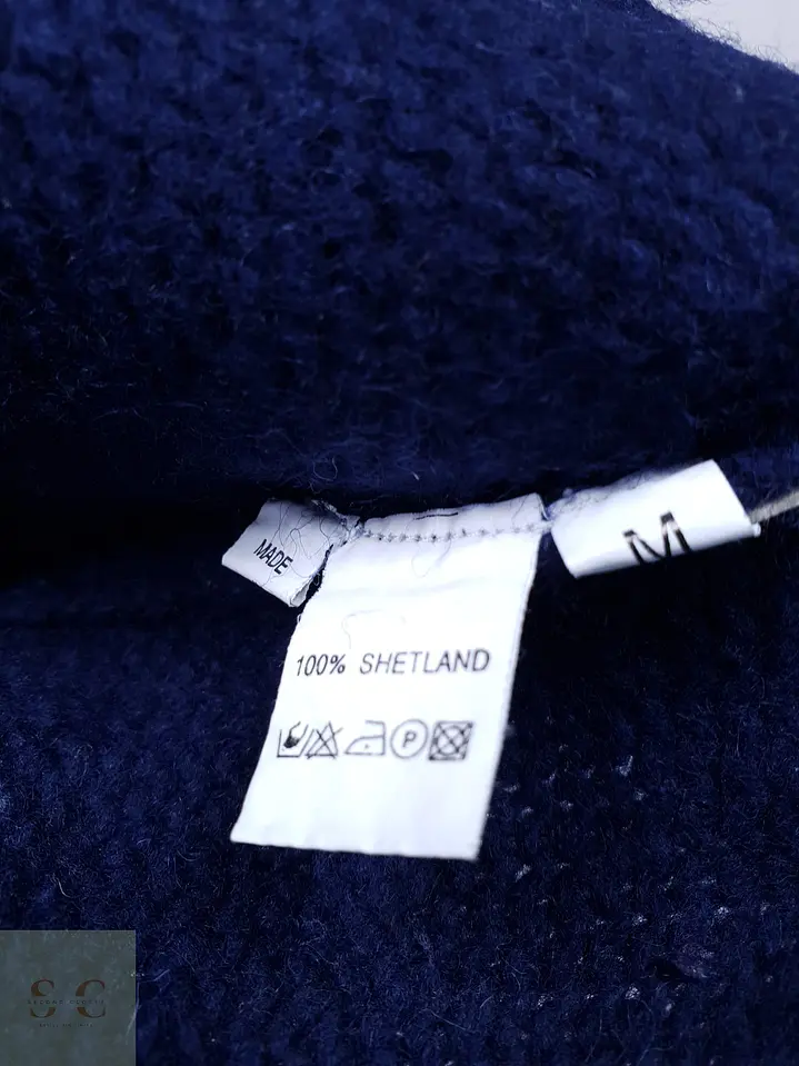 Suéter de Lana Shetland Cuello Redondo Guru Italia Talla S 4
