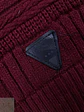 Suéter de Punto Estructurado con Cuello Cruzado Haskalkan Burdeos Talla M - Miniatura 4
