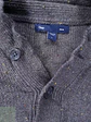Suéter Henley Moteado en Mezcla de Algodón y Lana Gap Talla L - Miniatura 3