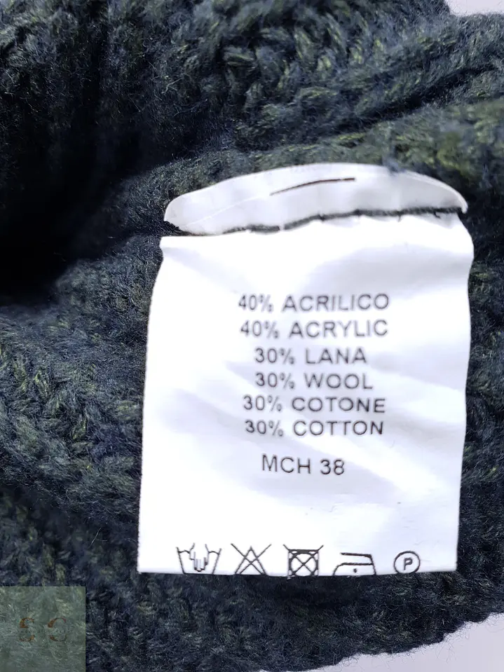 Suéter de Punto Acanalado Verde Musgo Officina36 Talla LXL 4