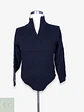 Suéter de Lana Merino con Medio Cierre Ocean Sport Made in Italy Talla L - Miniatura 1
