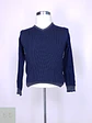Suéter Cuello en V de Mezcla Lana Merino RER-TRE Made in Italy Talla S - Miniatura 2