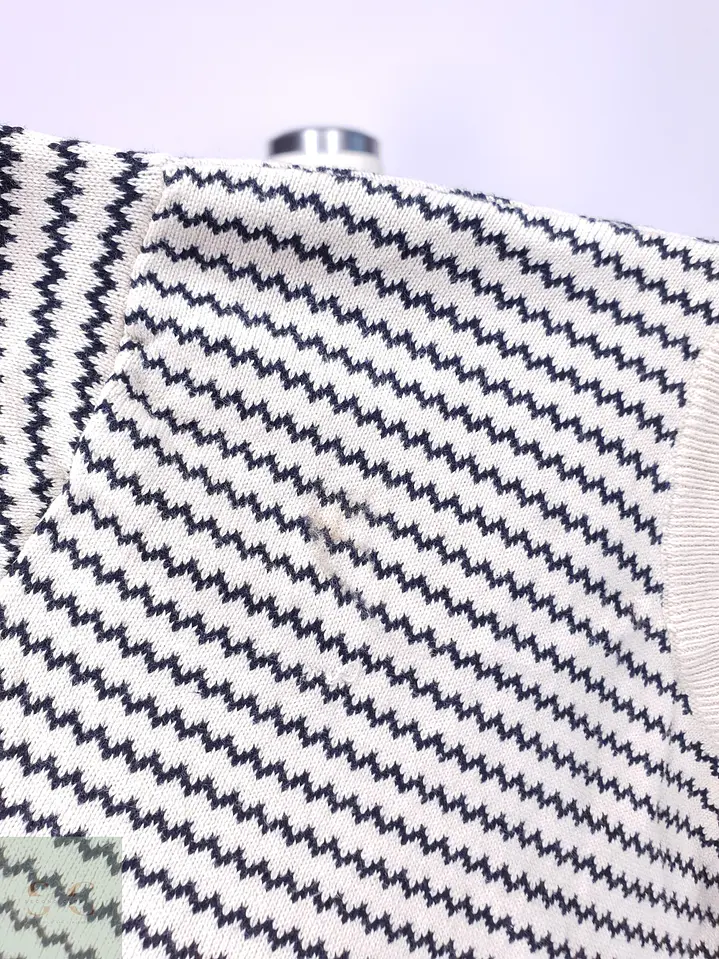 Suéter Tejido en Microdiseño Zigzag Cuello Redondo Selected Homme Talla ML 3