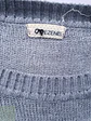 Suéter Largo Gris Estilo Varsity NY Tezenis Talla L - Miniatura 3