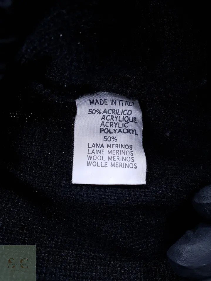 Suéter de Lana Merino con Medio Cierre Ocean Sport Made in Italy Talla L 4