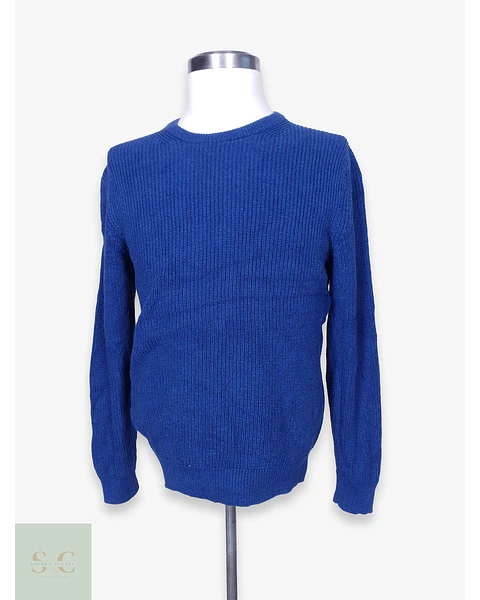 Suéter de Algodón Punto Acanalado Cuello Redondo C&A Talla M