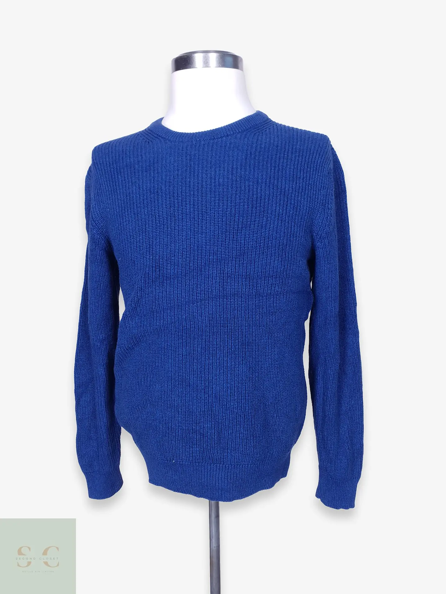 Suéter de Algodón Punto Acanalado Cuello Redondo C&A Talla M 1