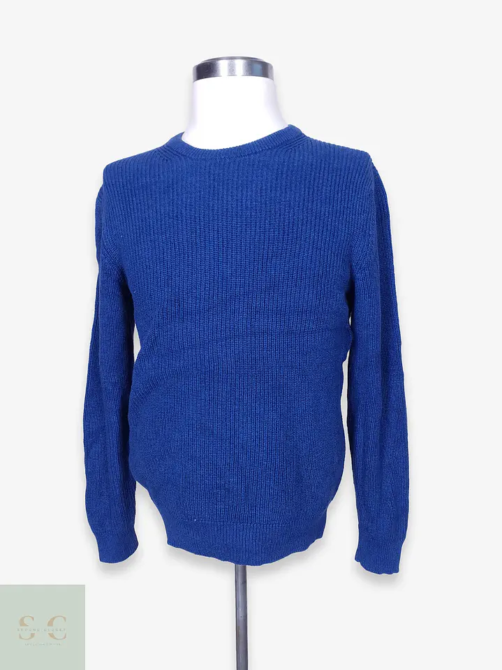 Suéter de Algodón Punto Acanalado Cuello Redondo C&A Talla M 1