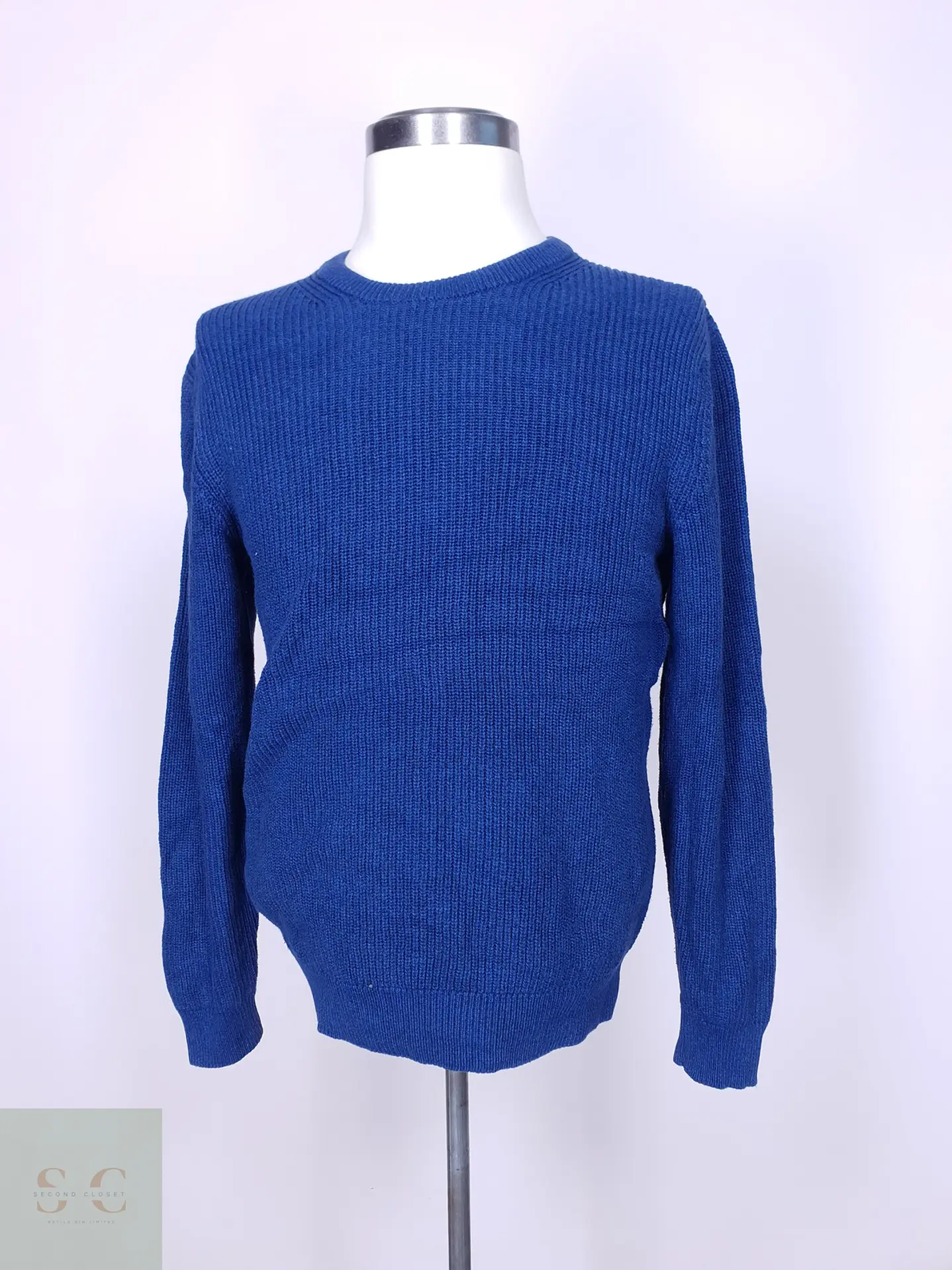 Suéter de Algodón Punto Acanalado Cuello Redondo C&A Talla M 2