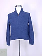 Suéter de Algodón Cuello Cierre Media Caña Dockers Azul Talla ML - Miniatura 2