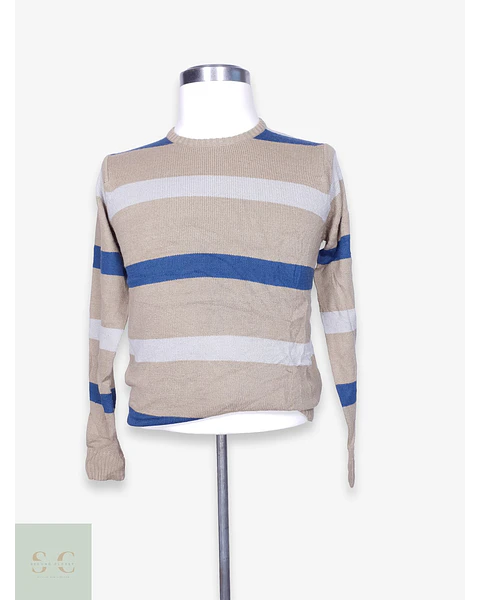 Suéter a Rayas Cuello Redondo Piazza Italia Man Talla SM
