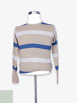 Suéter a Rayas Cuello Redondo Piazza Italia Man Talla SM