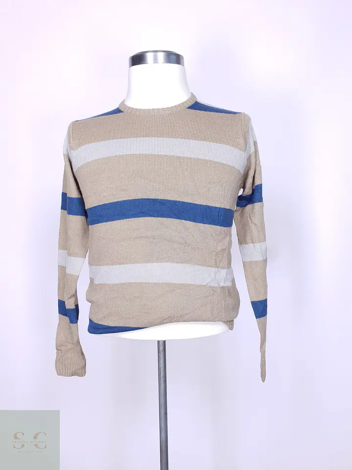 Suéter a Rayas Cuello Redondo Piazza Italia Man Talla SM 2