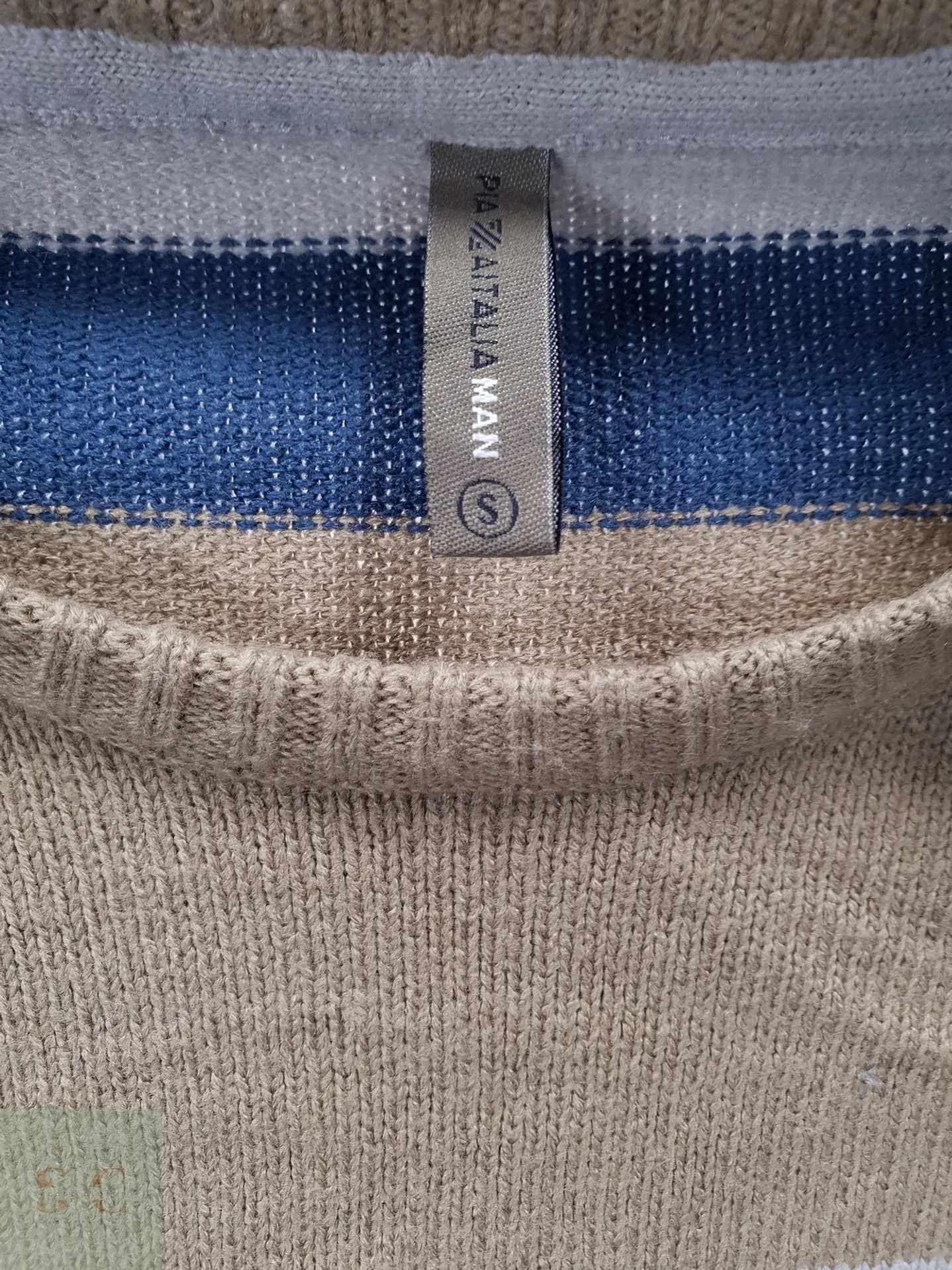 Suéter a Rayas Cuello Redondo Piazza Italia Man Talla SM 3