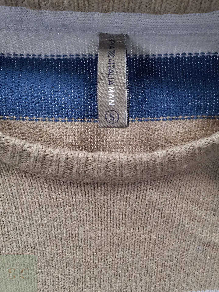 Suéter a Rayas Cuello Redondo Piazza Italia Man Talla SM 3