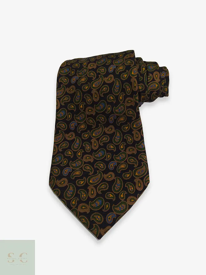 Corbata de Seda con Patrón Paisley Ascot 1
