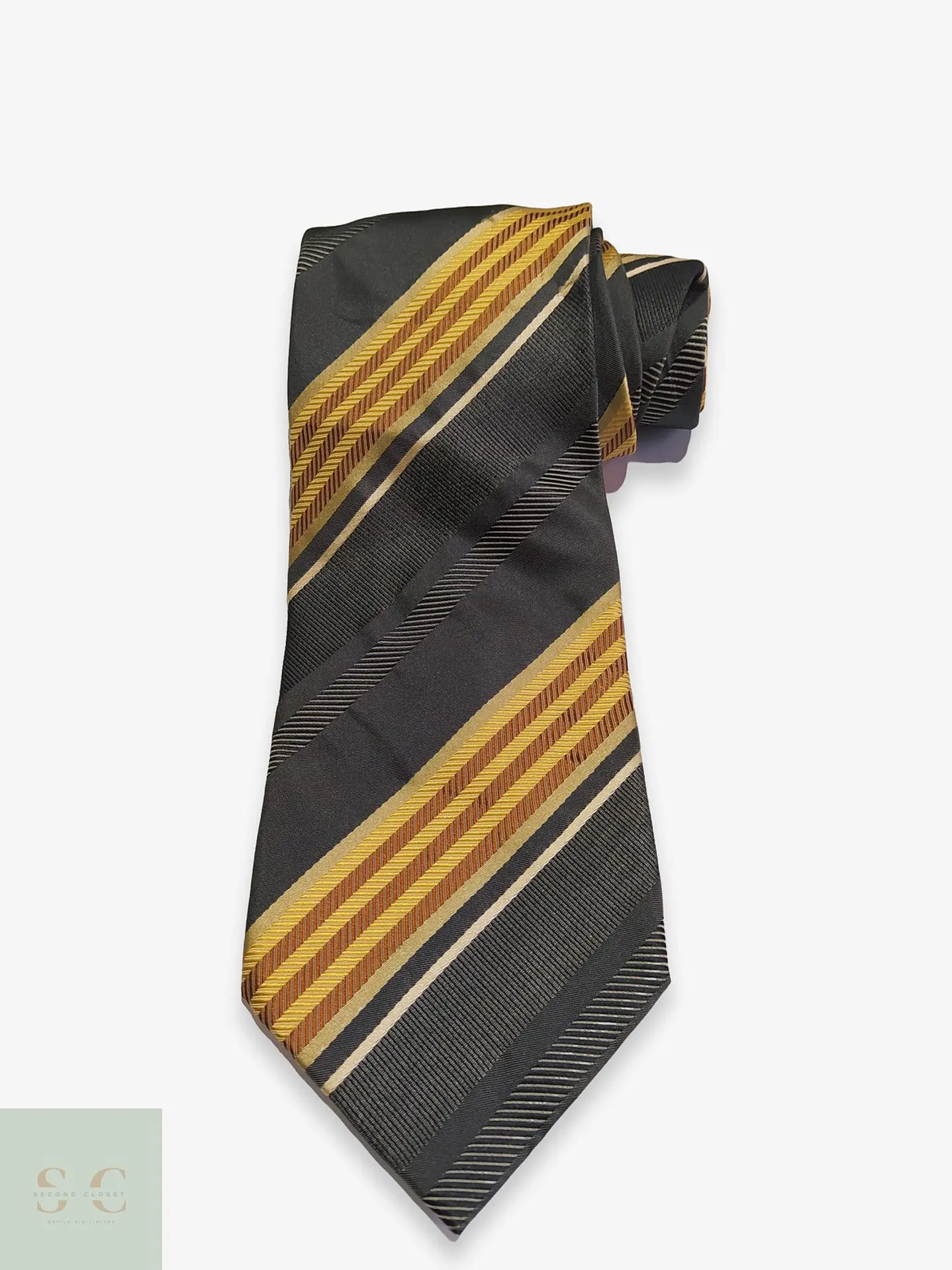 Corbata de Seda a Rayas Regimental GIORGIO Pure Silk 1