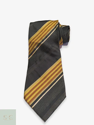 Corbata de Seda a Rayas Regimental GIORGIO Pure Silk