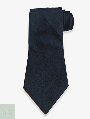 Corbata Azul Marino Texturizada Sastrería Vintage