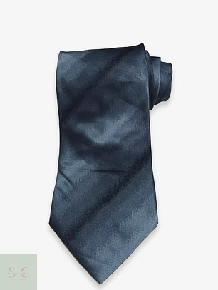 Corbata de Seda Azul Marino Jacquard Bugatti