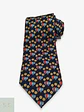 Corbata de Seda Daniels & Korff Estampado Novelty Cerditos y Flores - Miniatura 1