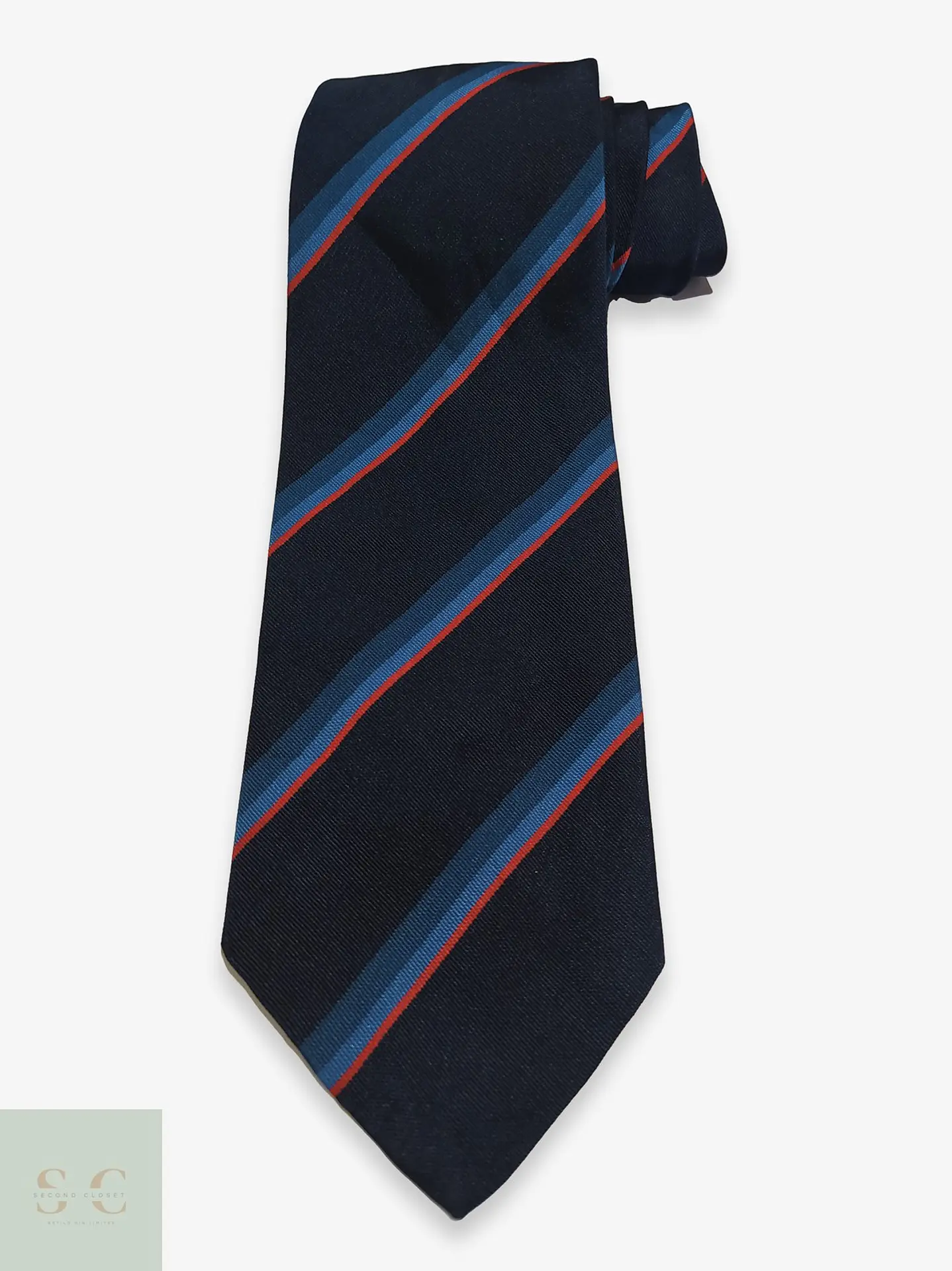 Corbata de Seda a Rayas Regimental Edsor Kronen Handmade 1