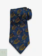 Corbata de Seda Azul con Motivo Botánico Abrams - Miniatura 1