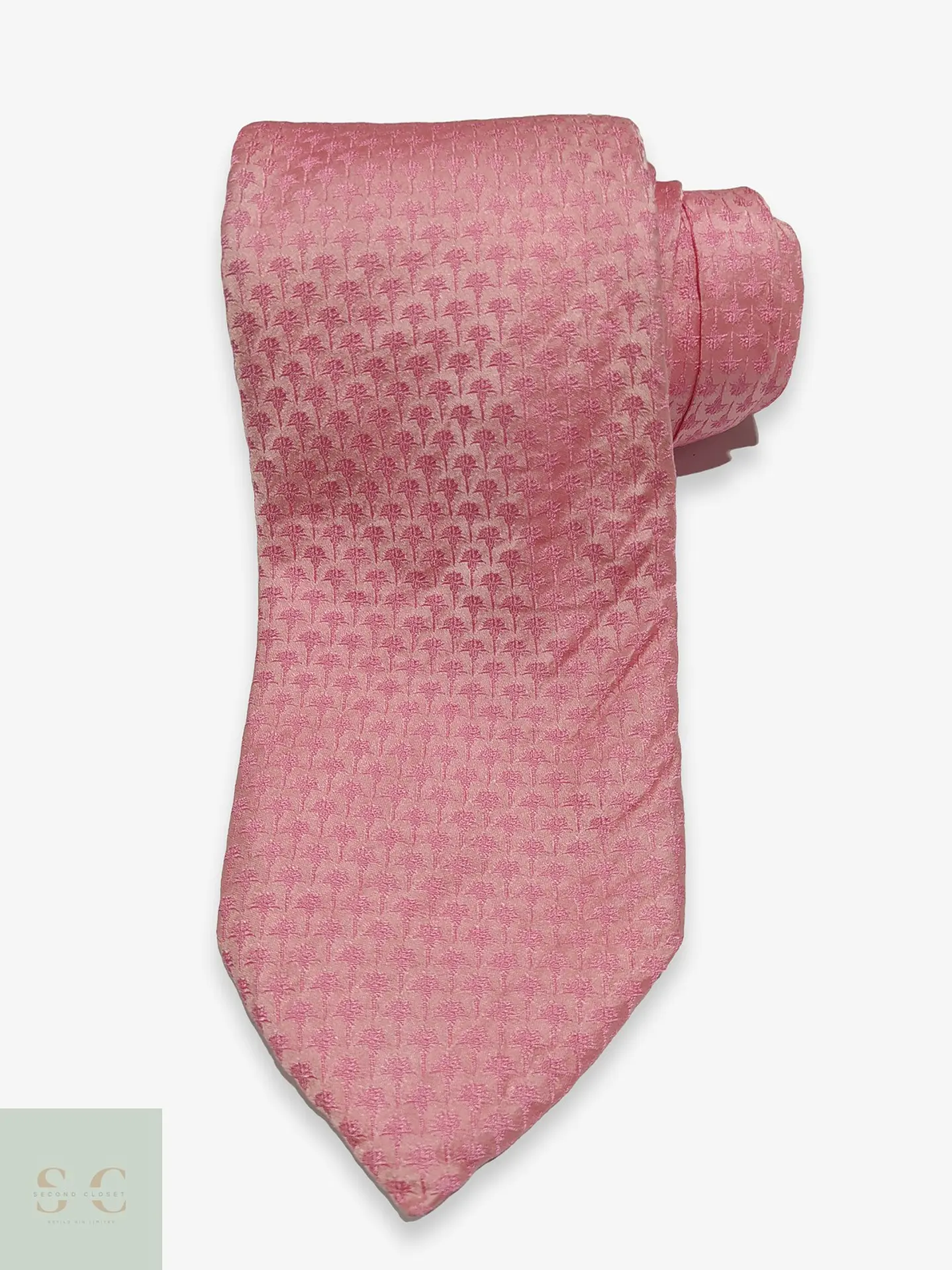 Corbata de Seda Rosa Jacquard JOOP! Made in Italy 1