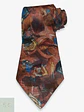Corbata Vintage tk Ties con Estampado Abstracto Terracota y Turquesa - Miniatura 1
