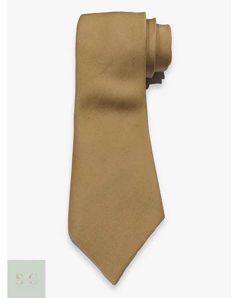 Corbata Monocromática Tone-on-Tone Camel Vintage