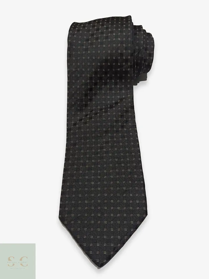 Corbata de Seda Jacquard a Micropatrón Geométrico J.Ploenes 1